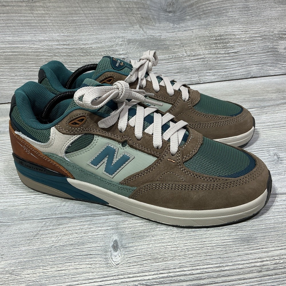 New Balance Andrew Reynolds X Numeric 933 Shoes Mushroom New Spruce Mens 9.5 2E